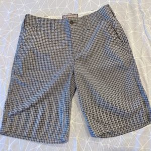 Express Shorts Mens Black/White Size 29